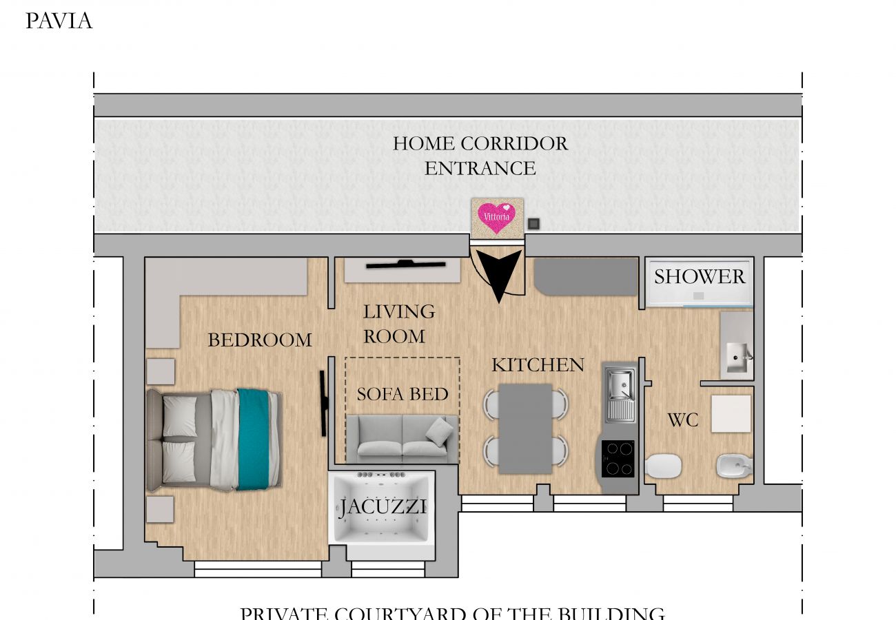 Ferienwohnung in Pavia - Vittoria Suite